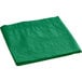A jade green Hoffmaster table cover folded on a white surface.