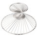 An American Metalcraft stainless steel wire basket with a spiral shape and handle.