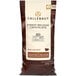 A bag of Callebaut Recipe 823 milk chocolate callets.