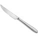 An Acopa Pangea stainless steel steak knife with a silver handle.