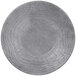 An Elite Global Solutions Denali cement melamine plate with a circular pattern.