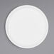 A white Elite Global Solutions Monet melamine plate with a raised rim.