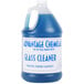 A case of 4 Advantage Chemicals gallon jugs of blue glass cleaner.