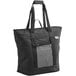 A black and grey Choice insulated tote bag with a zipper.