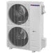A white rectangular Pioneer ductless mini split machine with two fans.
