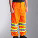 Ergodyne GloWear 8911 Orange Class E Two-Tone Pants Main Thumbnail 2