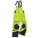 Ergodyne lime yellow and black insulated coveralls.