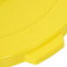 Continental 3201YW Huskee 32 Gallon Yellow Round Trash Can Lid Main Thumbnail 5
