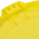 Continental 3201YW Huskee 32 Gallon Yellow Round Trash Can Lid Main Thumbnail 6