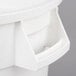 Continental 2000WH Huskee 20 Gallon White Round Trash Can Main Thumbnail 4
