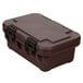 Cambro UPCS160131 Camcarrier S-Series® Dark Brown Top Loading 6" Deep Insulated Food Pan Carrier Main Thumbnail 2