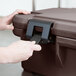 Cambro UPCS160131 Camcarrier S-Series® Dark Brown Top Loading 6" Deep Insulated Food Pan Carrier Main Thumbnail 6