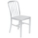 American Tables & Seating 57 Armless Slat Back Aluminum Chair Main Thumbnail 2