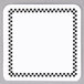 Square Write On Deli Tag with Black Checkered Border - 25/Pack Main Thumbnail 1
