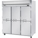 Beverage-Air HRS3-1HS Horizon Series 78" Solid Half Door Reach-In Refrigerator with Stainless Steel Interior Main Thumbnail 1