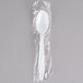 Visions Individually Wrapped White Heavy Weight Plastic Teaspoon - 250/Pack Main Thumbnail 1