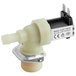 A white water inlet valve for Estella Caffe coffee makers with a black and white label.
