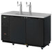 Turbo Air Super Deluxe TBD-2SBD-N6 Black Beer Dispenser with Double Taps Main Thumbnail 1