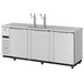 Turbo Air Super Deluxe TBD-4SDD-N Stainless Steel Beer Dispenser with Double Taps Main Thumbnail 1