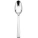 A Sant'Andrea stainless steel demitasse spoon with a satin handle.