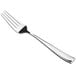 An Acopa stainless steel salad/dessert fork with a silver handle on a white background.