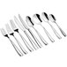 A case of 12 Acopa Monte Bianco stainless steel dinner/dessert spoons.