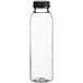 16 oz. Round PET Clear Juice Bottle with Lid Main Thumbnail 2