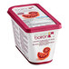 A container of Les Vergers Boiron Sicilian Blood Orange 100% Fruit Puree with a red label.