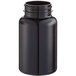 A dark amber 225cc packer bottle with a black lid.