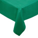 Hoffmaster 220833 50" x 108" Linen-Like Hunter Green Table Cover - 20/Case Main Thumbnail 2