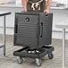 Choice Black Front-Loading Insulated Food Pan Carrier - 6 Full-Size Pan Capacity Main Thumbnail 5