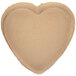 A brown heart shaped cardboard box with Novacart Small Heart Baking Mold on a white background.