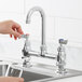 Waterloo Deck Mount Faucet with 3 1/2" Gooseneck Spout and 8" Centers Main Thumbnail 1