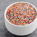 A bowl of Regal Rainbow Nonpareils.