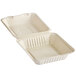 Footprint Bagasse Take-Out Container 8" x 8" x 3" - 200/Case Main Thumbnail 4