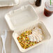Footprint Bagasse Take-Out Container 9" x 6" x 3" - 200/Case Main Thumbnail 1