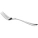 An Acopa Brigitte stainless steel fork with a silver handle on a white background.