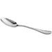 An Acopa Inspira stainless steel oval bowl dinner/dessert spoon with a silver handle and bowl.