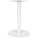 A white BFM Seating Uptown steel round table base.
