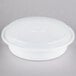 Pactiv Newspring NC737 35 oz. White 8" VERSAtainer Round Microwavable Container with Lid - 150/Case Main Thumbnail 2
