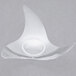 Fineline 6202-CL Tiny Temptations 3 3/4" x 3 3/4" Triangular Tiny Twists Disposable Clear Plastic Tray - 200/Case Main Thumbnail 3