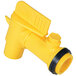 Vestil JDFT 2" Yellow Manual Jumbo Polyethylene Drum Faucet with Bucket Hook Main Thumbnail 2