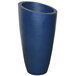 A Mayne Neptune Blue planter with a curved top and large base.
