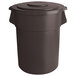 A black plastic ingredient storage bin with a lid.
