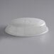 An American Metalcraft clear plastic oval tray cover on a white surface.
