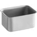 A Tablecraft rectangular brushed stainless steel sugar caddy.