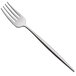A WMF by BauscherHepp Enia stainless steel dessert fork with a long silver handle.