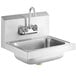 Steelton 17" x 15" Wall Mounted Hand Sink with Gooseneck Faucet Main Thumbnail 3