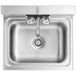 Steelton 17" x 15" Wall Mounted Hand Sink with Gooseneck Faucet Main Thumbnail 5