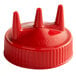 Vollrath 3300-02 Traex® Red Tri Tip™ Wide Mouth Bottle Cap Main Thumbnail 3